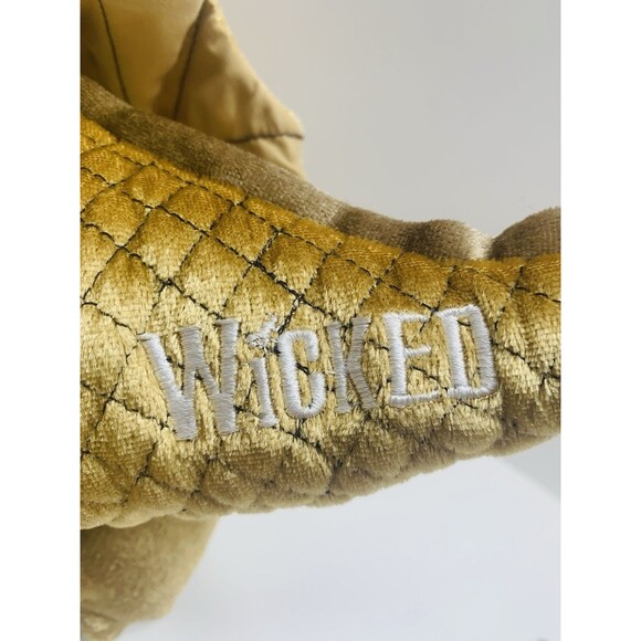 Wicked the Musical Gold Dragon 11" Plush Hand Puppet Time Clock Stuffed Animal - Picture 9 of 11